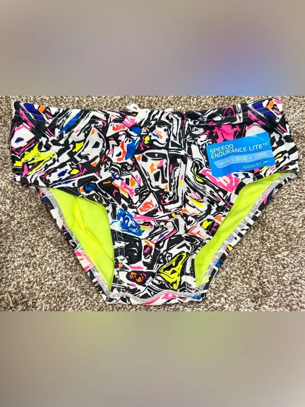 SPEEDO ENDURANCE LITE - MEN'S SWIM BRIEF -  - SIZE 32- NWT!!